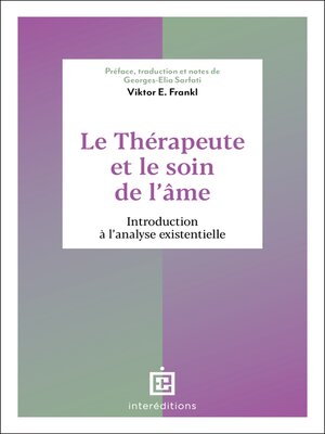 cover image of Le thérapeute et le soin de l'âme